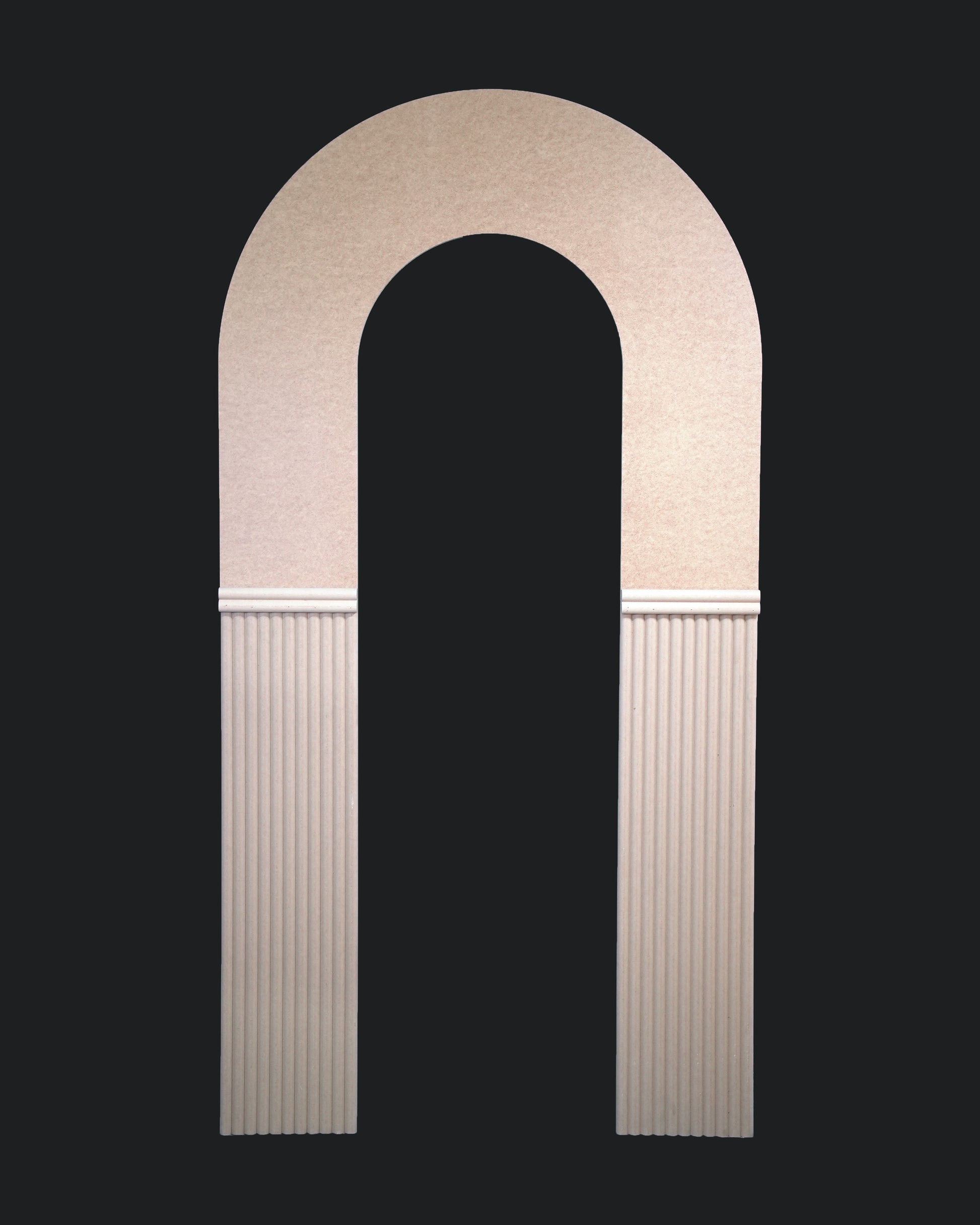 arch, rippled abckdrop, custom backdrop, backdrop, bottom rippled backdrop