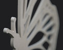 butterfly shaped decor detailed