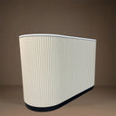 curved white ripple reception desk