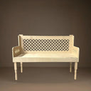 Decorative Pattern Wood Bench
