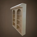 Trade Show Canopy Wall Unit Set – 2-Piece Display Shelving Set